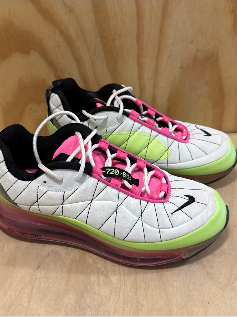 Nike MX-720-818 Womens Shoes Size 10, Color: White/Black/Pink Blast